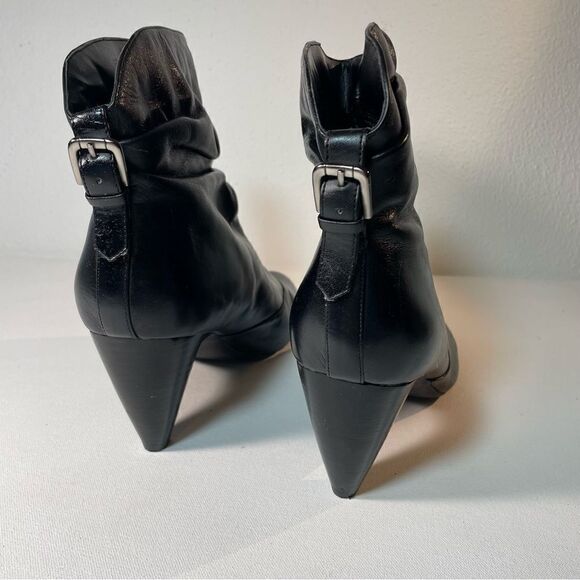 BCBGeneration black leather merri heeled boot 9.5 - Picture 9 of 10